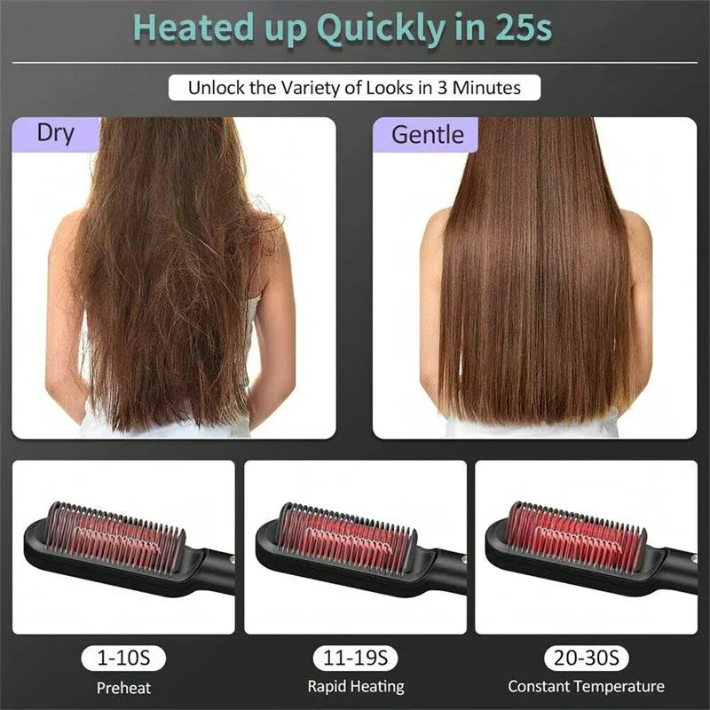 Hair Straightener Curling Brush - Sher's Boutique