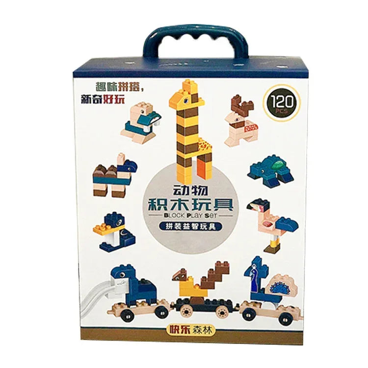 Zoo Building Blocks ABS 100pc - Sher's Boutique