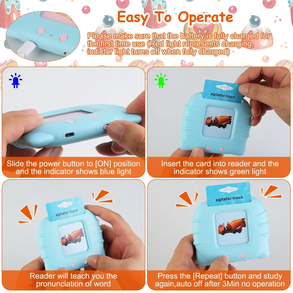 Talking Flash Cards For Toddlers - Sher's Boutique