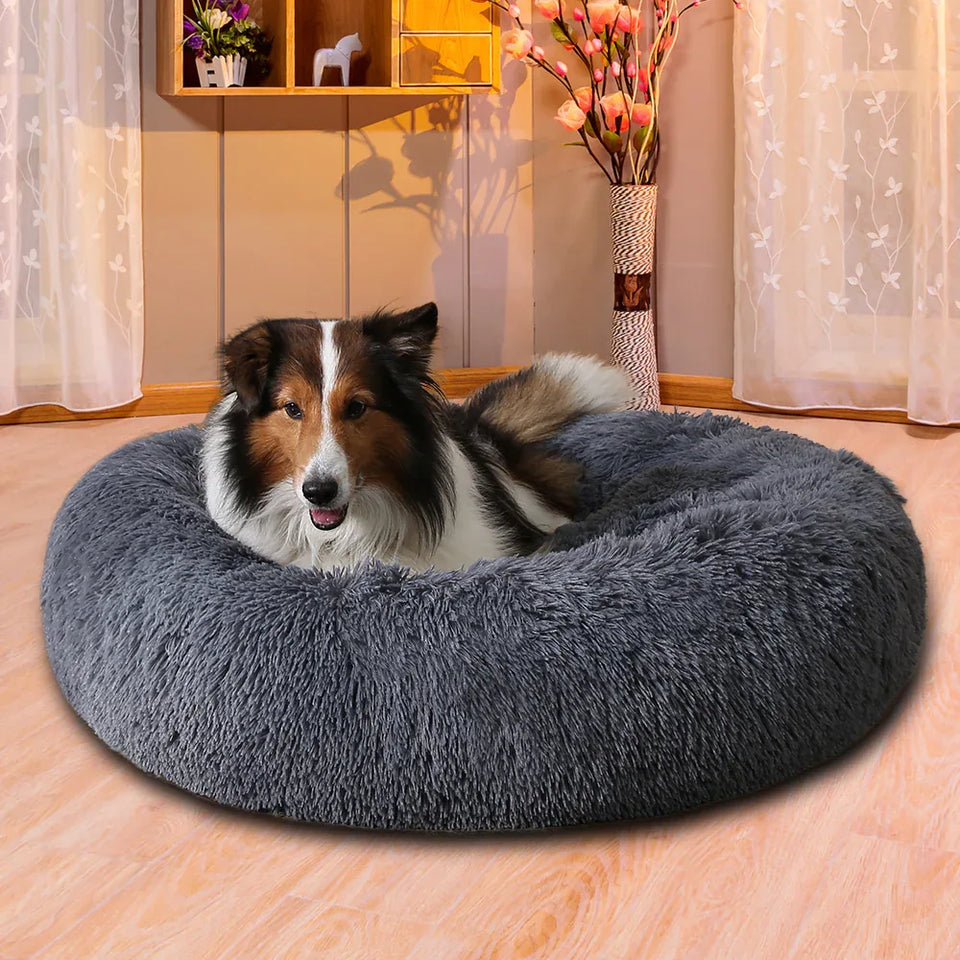 Fluffy Donut Dog Bed - Sher's Boutique