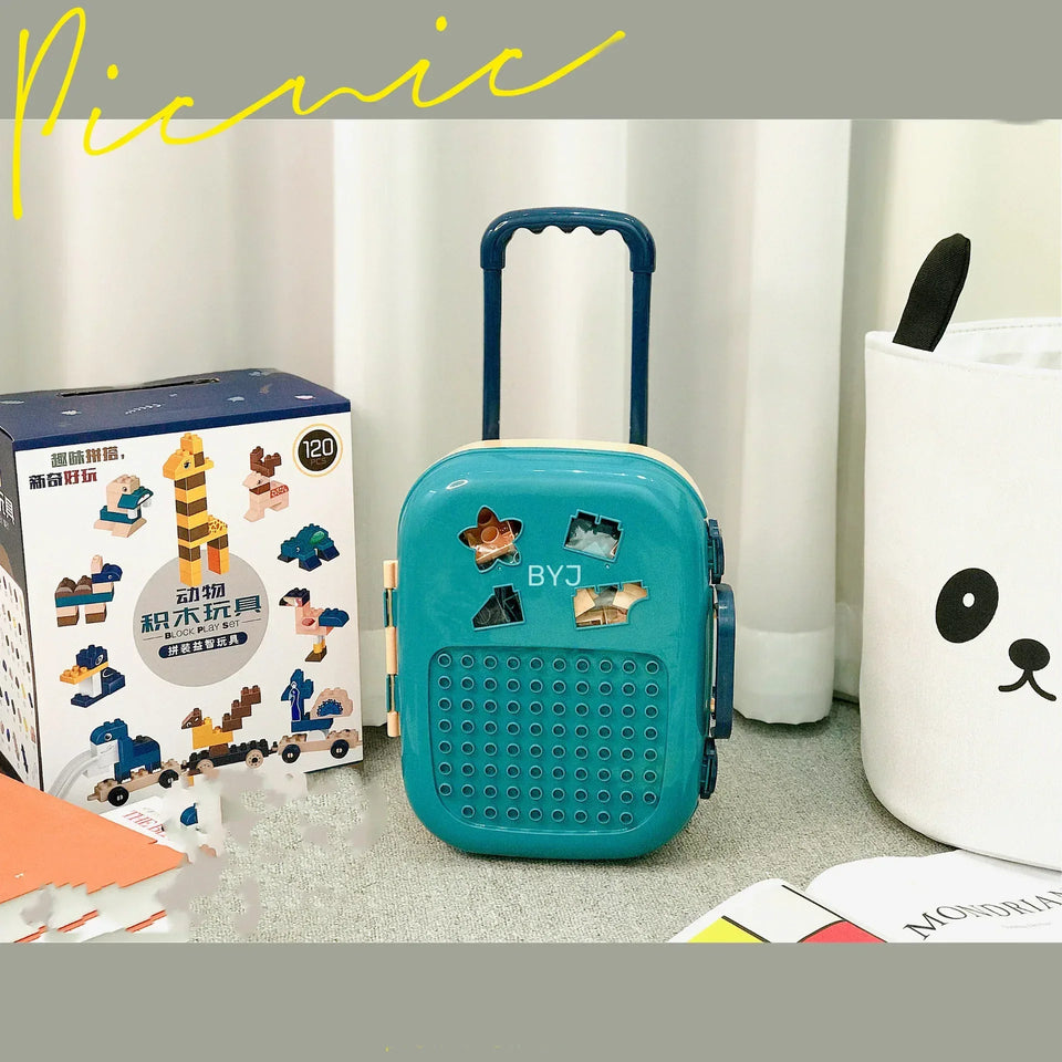 Zoo Building Blocks ABS 100pc - Sher's Boutique