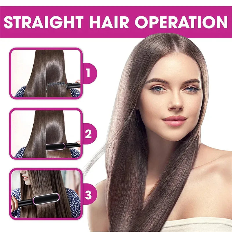 Hair Straightener Curling Brush - Sher's Boutique