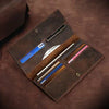 Horse Leather Long Wallet - Sher's Boutique