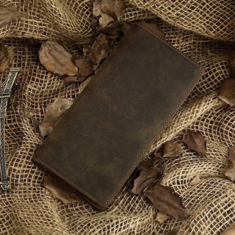 Horse Leather Long Wallet - Sher's Boutique